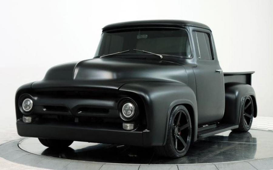 Ford F-100 Custom Pickup (Satin Black) '1956
